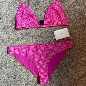 Givenchy Pink Patterned Bikini Set